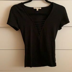 Express one eleven cut out t shirt